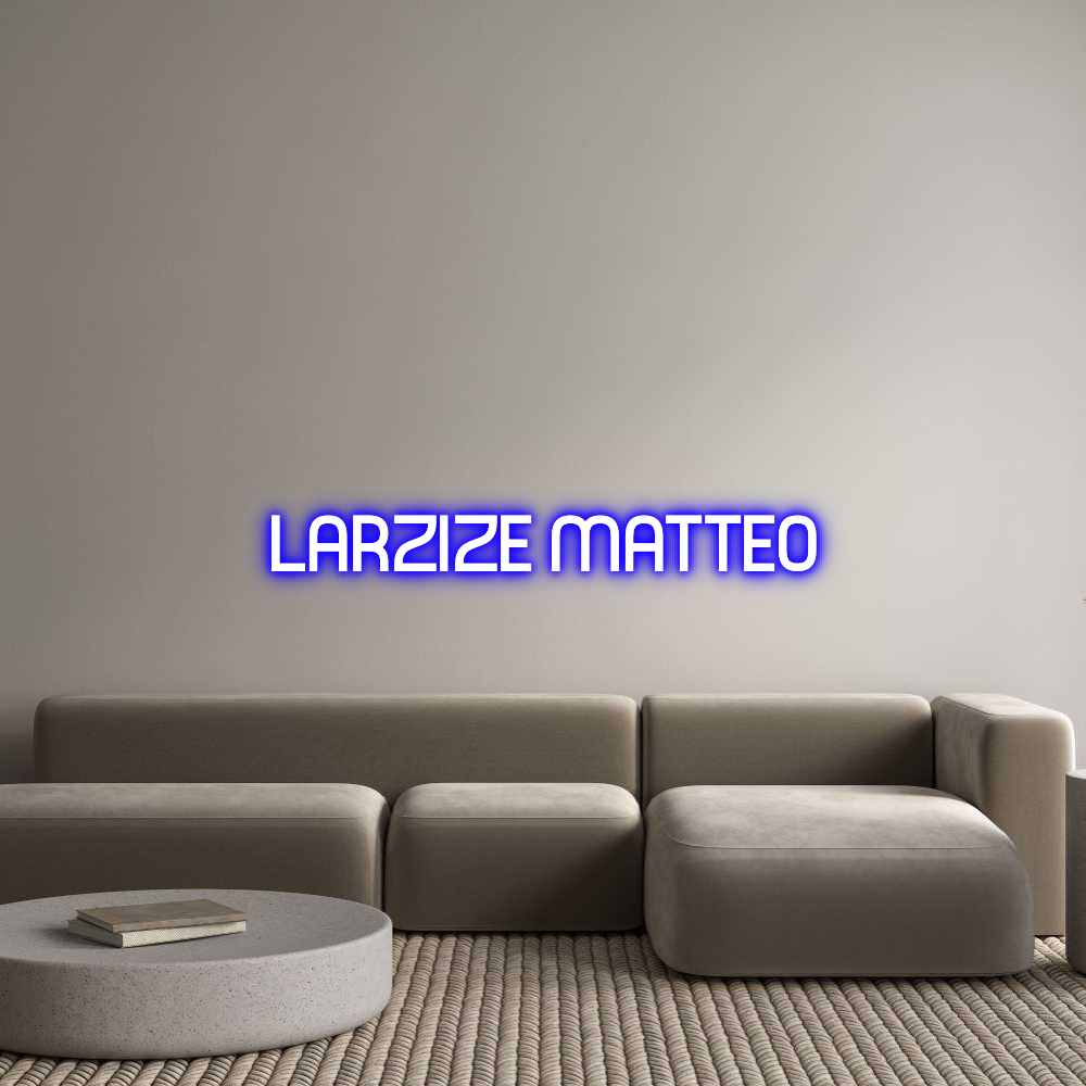 Custom Neon Sign Online Editor LARZIZE MATTEO