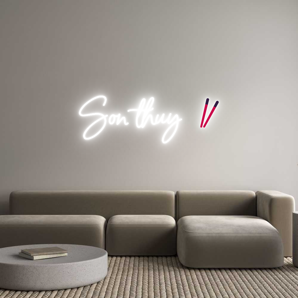 Custom Neon Sign Online Editor Son thuy 🥢