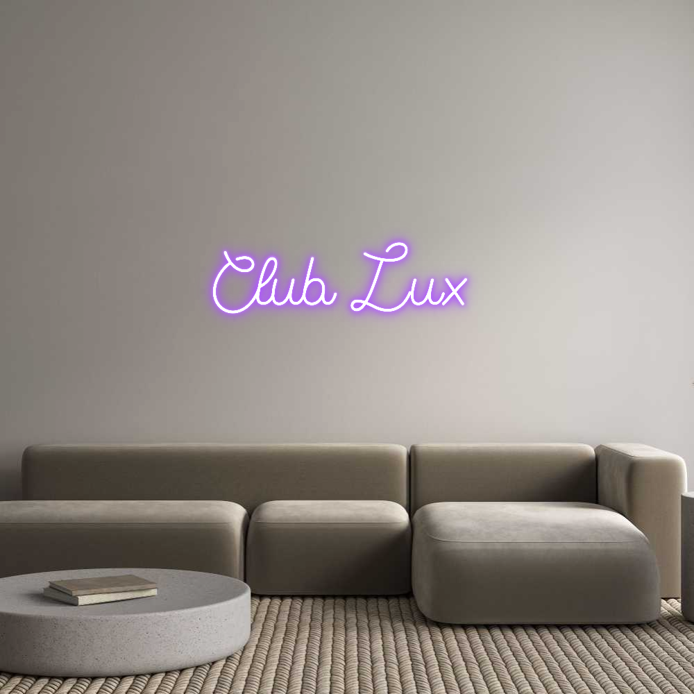 Custom Neon Sign Online Editor Club Lux