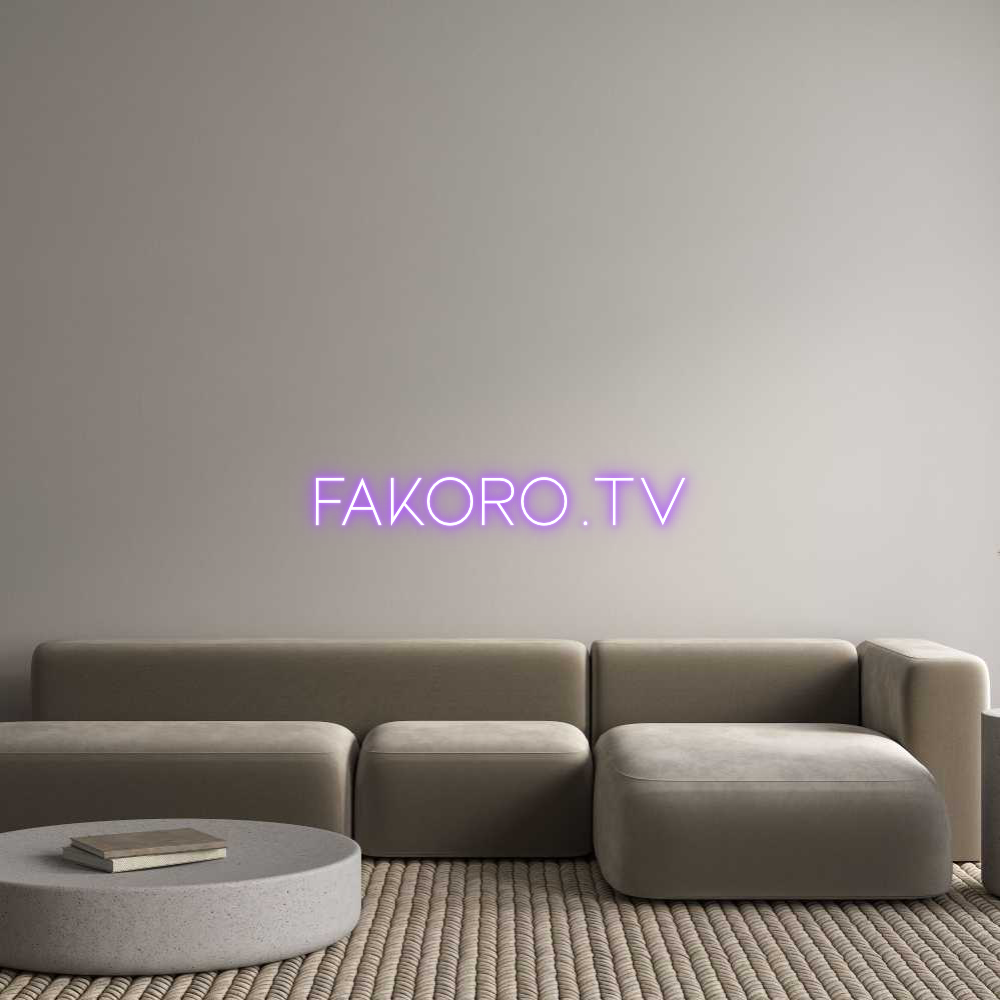 Custom Neon Sign Online Editor Fakoro.TV