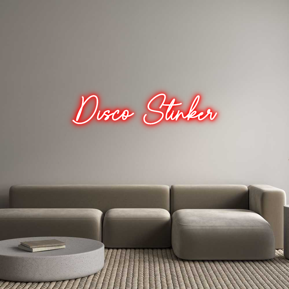 Custom Neon Sign Online Editor Disco Stinker