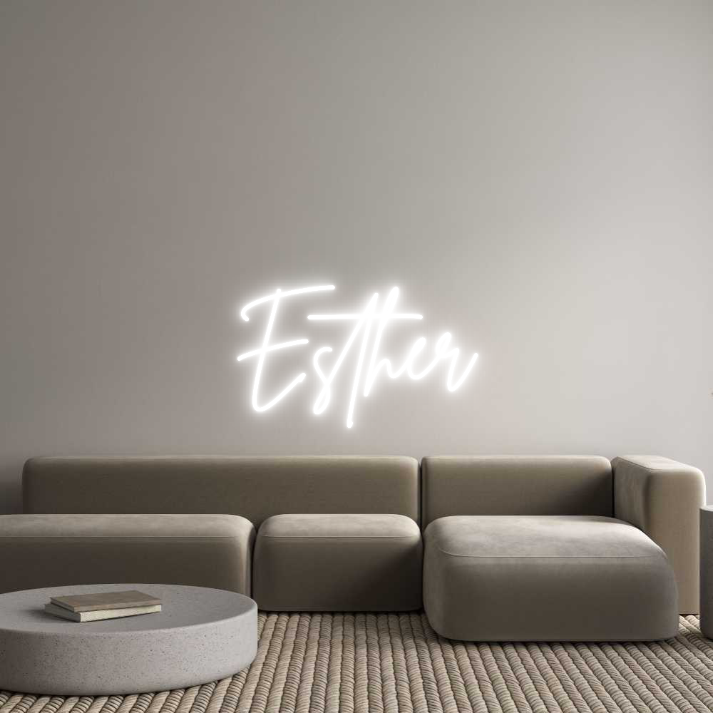 Custom Neon Sign Online Editor Esther