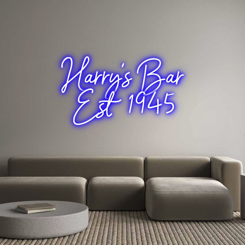 Custom Neon Sign Online Editor Harry's Bar
...