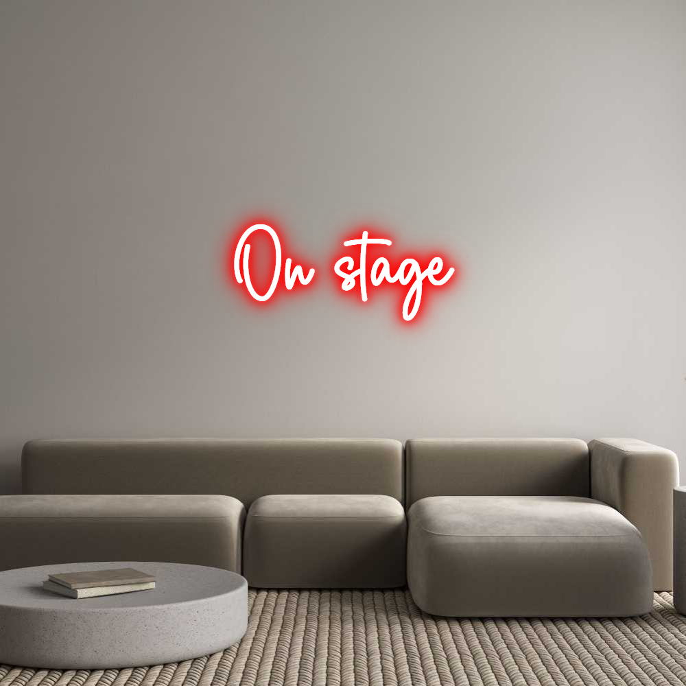 Custom Neon Sign Online Editor On stage
