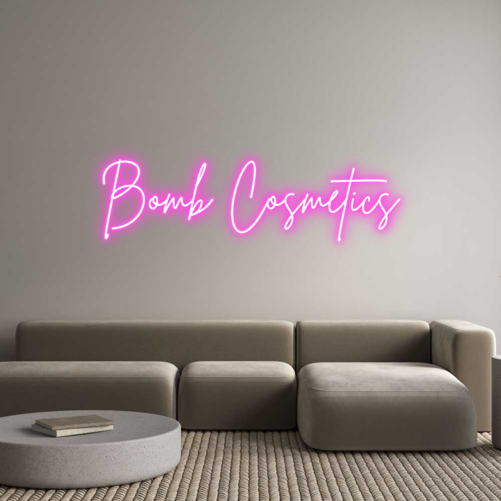 Custom Neon Sign Online Editor Bomb Cosmetics