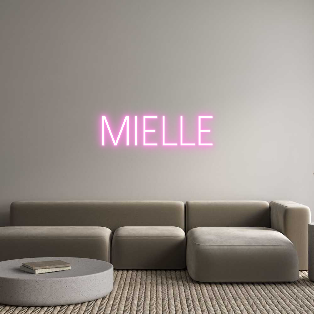 Custom Neon Sign Online Editor MIELLE