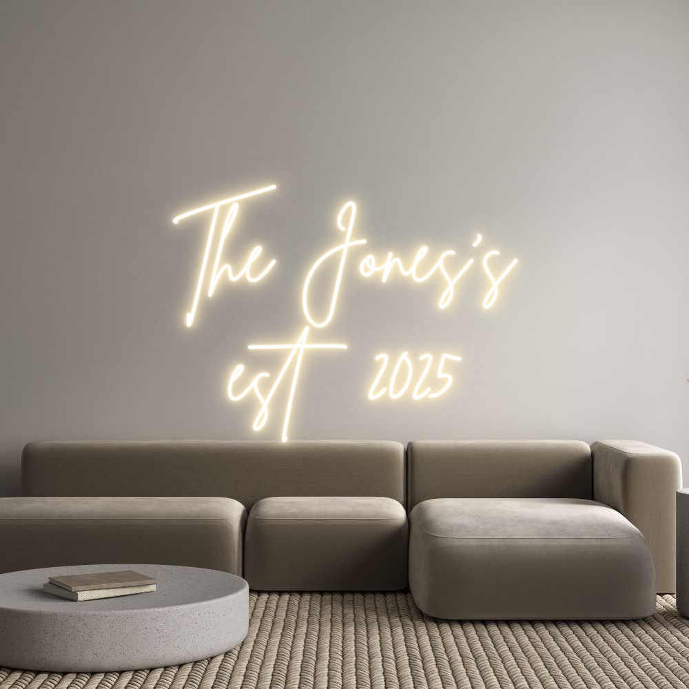 Custom Neon Sign Online Editor The Jones’s
...