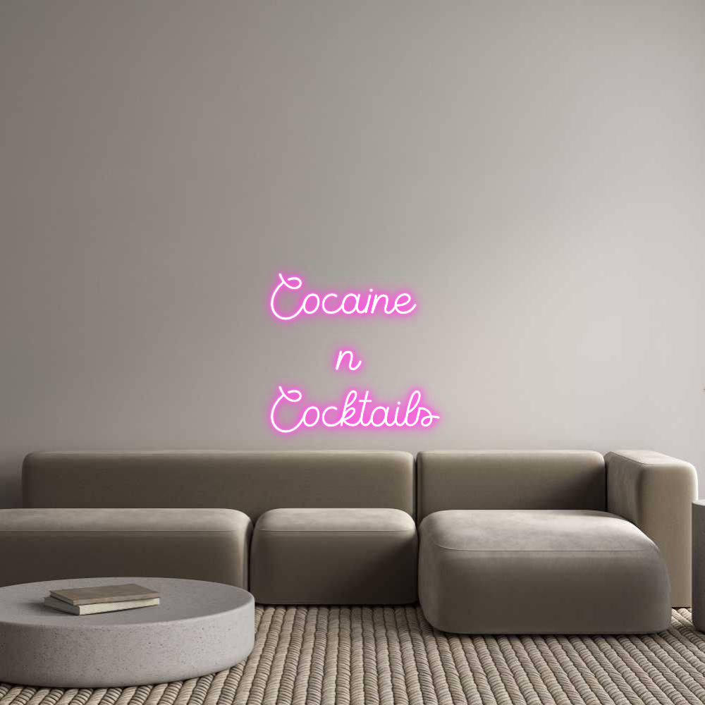 Custom Neon Sign Online Editor Cocaine
...