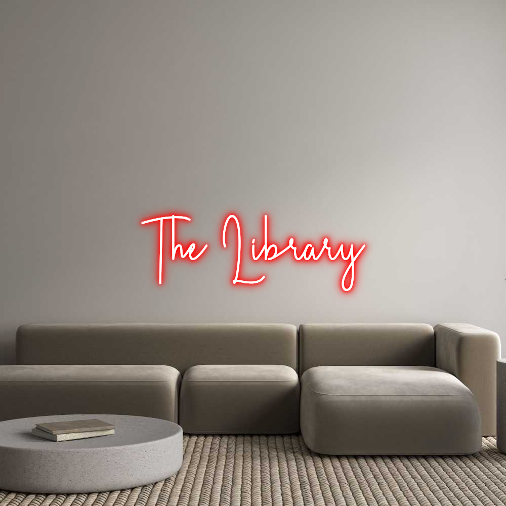 Custom Neon Sign Online Editor The Library