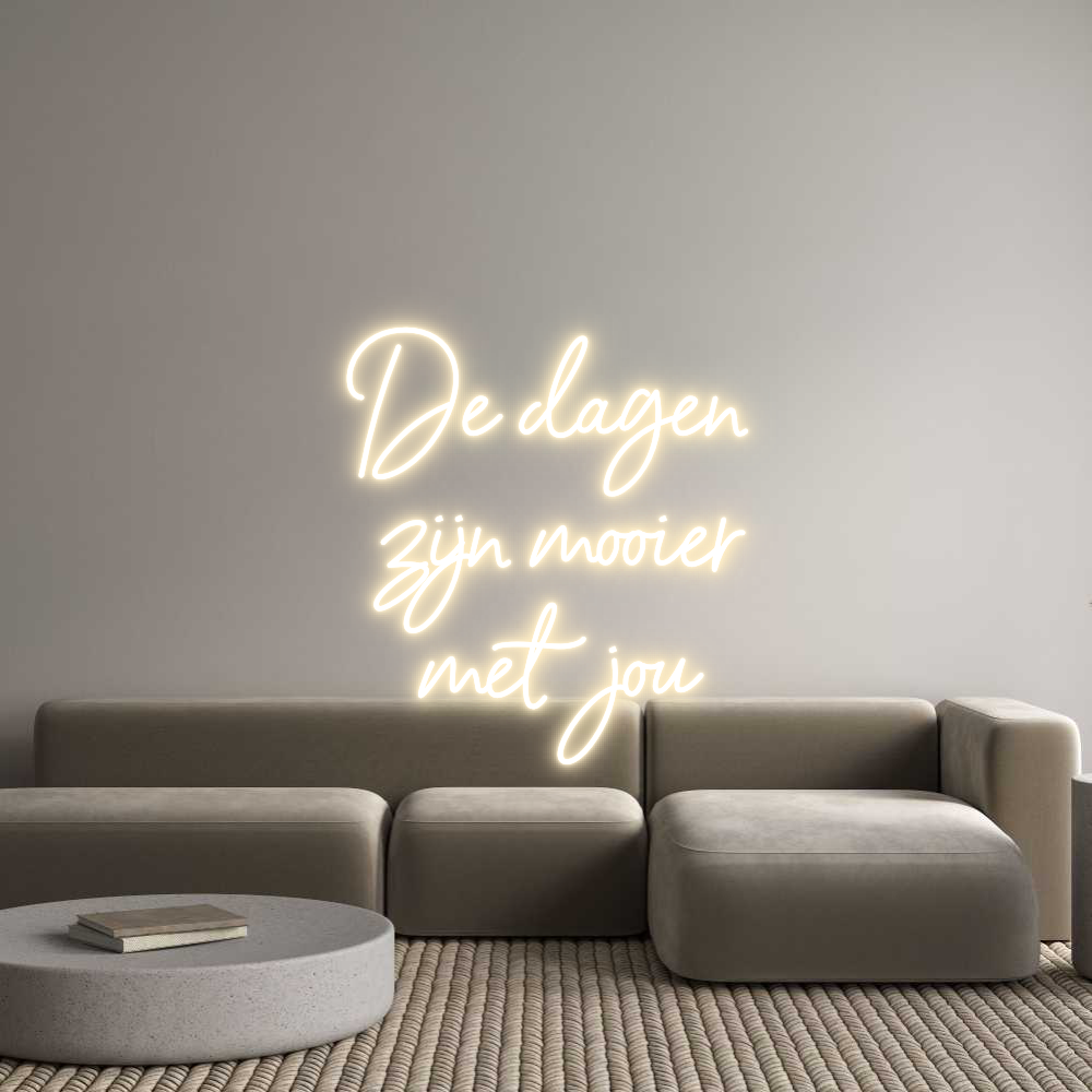 Custom Neon Sign Online Editor De dagen
zi...