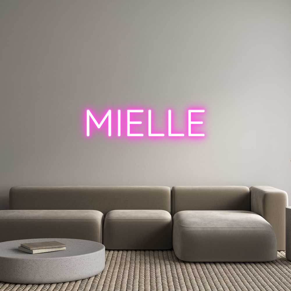 Custom Neon Sign Online Editor MIELLE