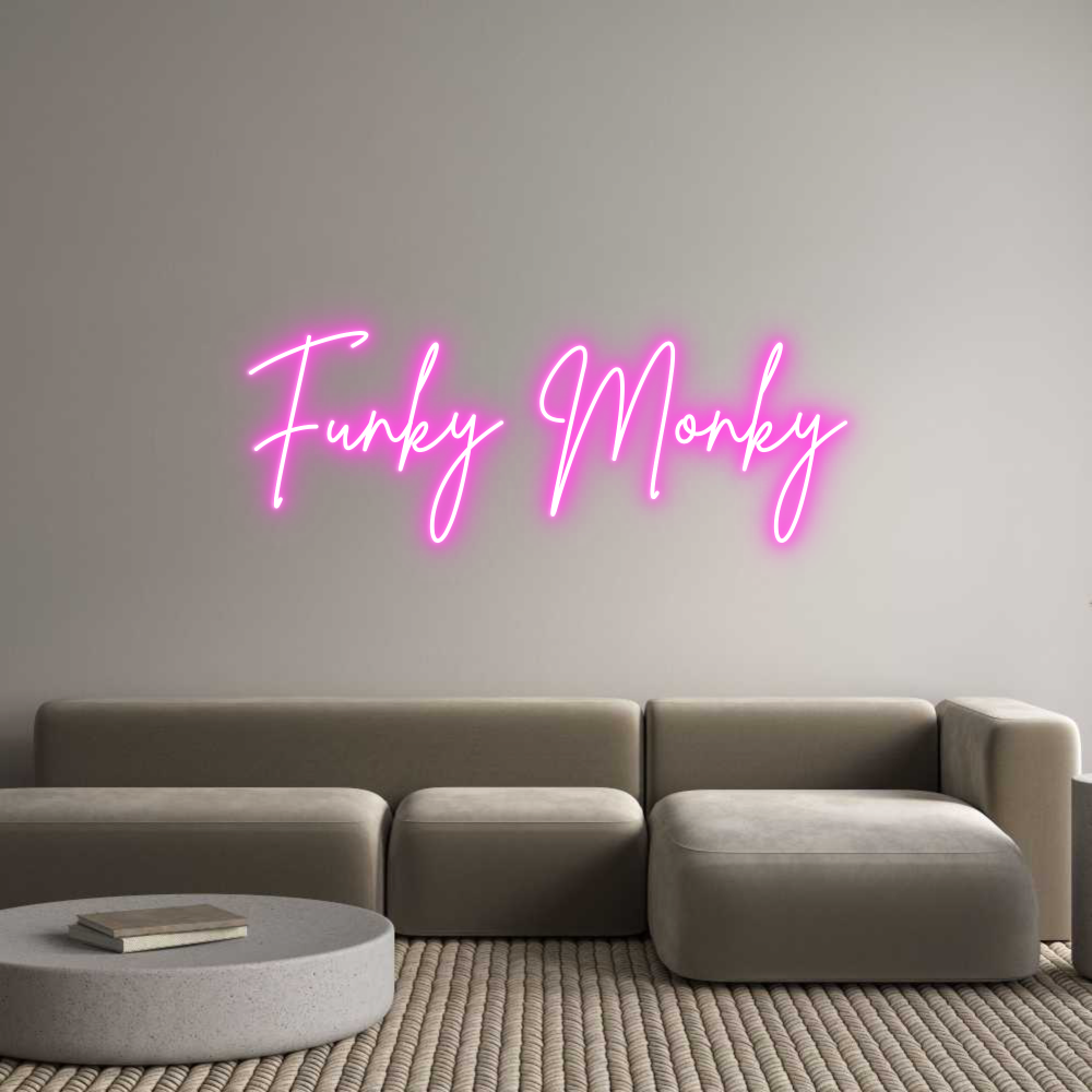 Custom Neon Sign Online Editor Funky Monky