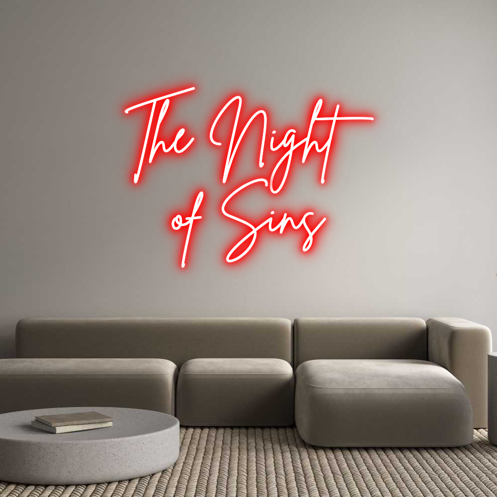 Custom Neon Sign Online Editor The Night
of...
