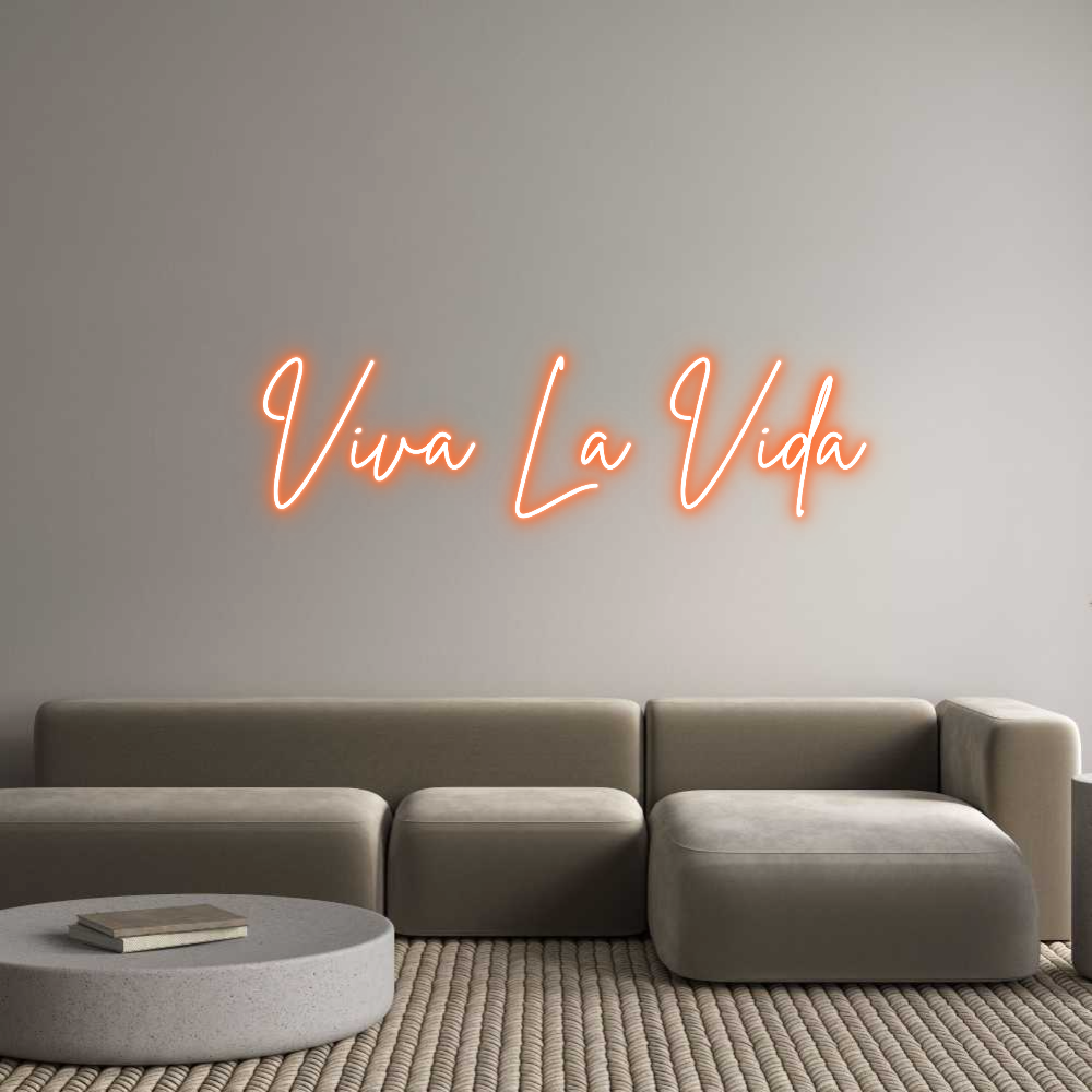 Custom Neon Sign Online Editor Viva La Vida