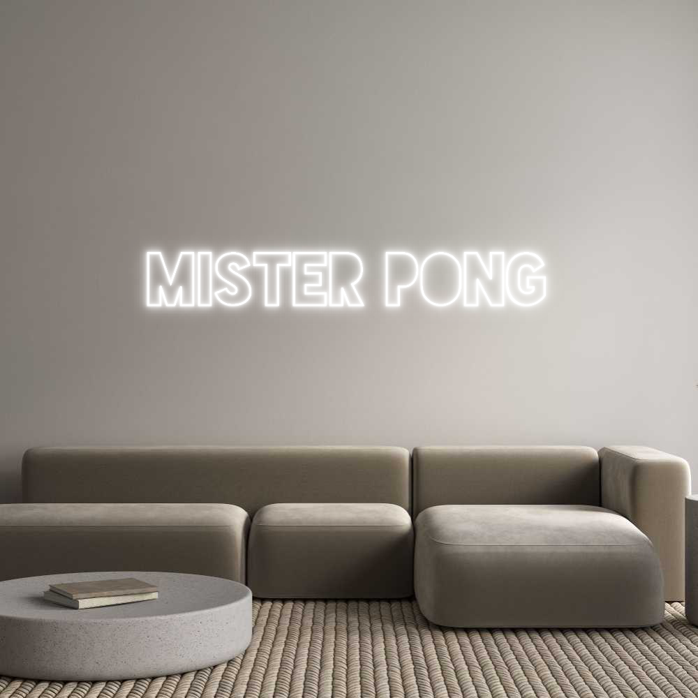 Custom Neon Sign Online Editor Mister Pong