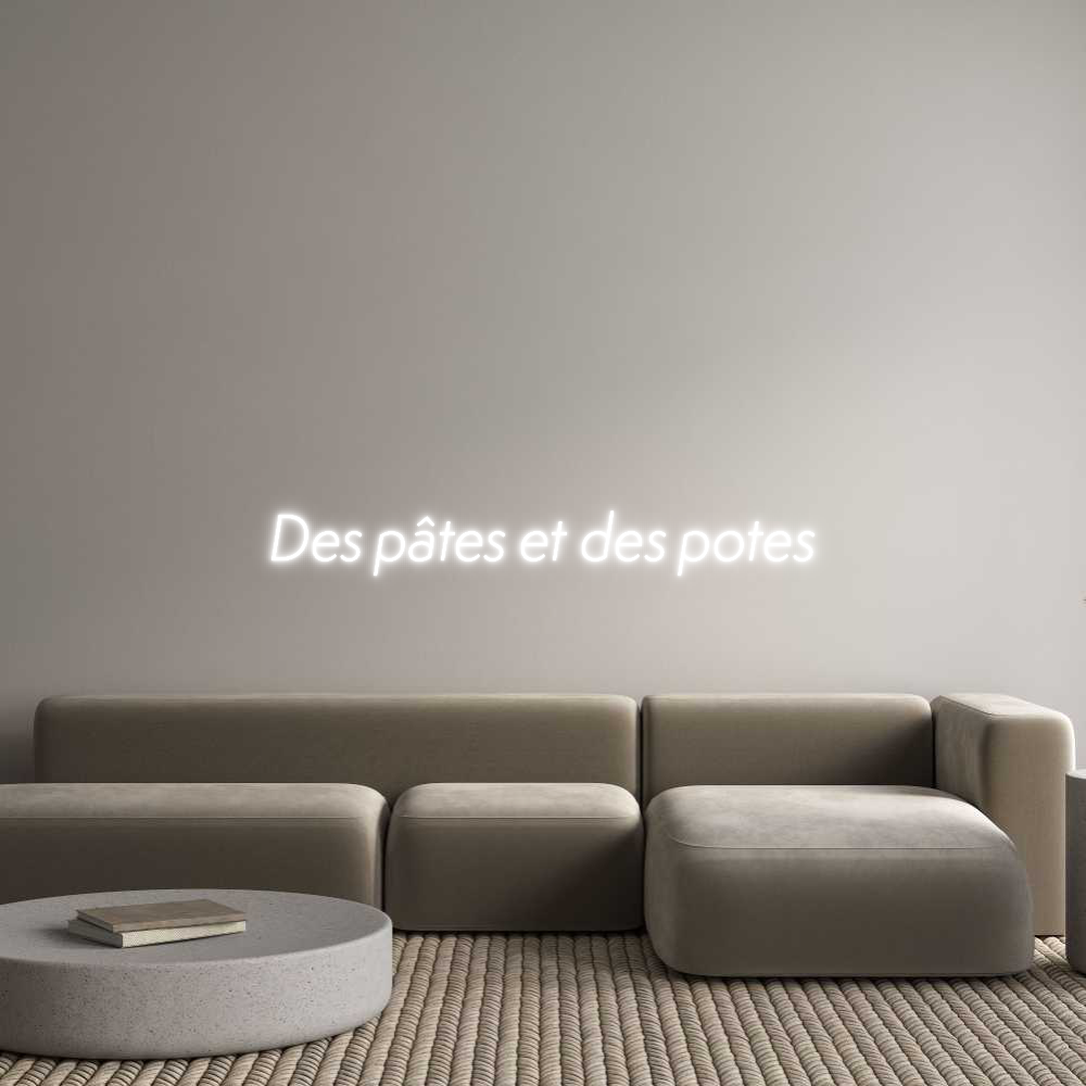 Custom Neon Sign Online Editor Des pâtes et ...