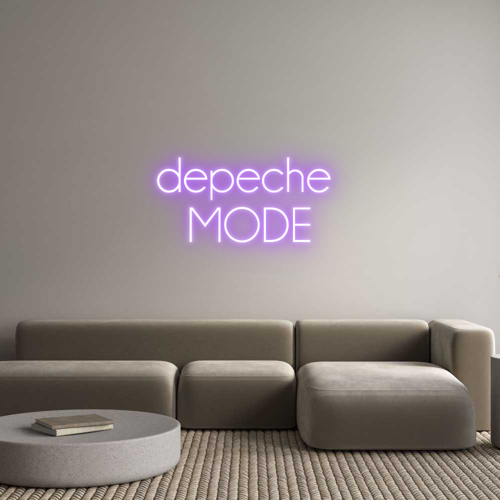 Custom Neon Sign Online Editor depeche
MODE