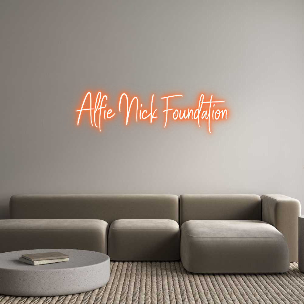 Custom Neon Sign Online Editor Alfie Nick Fo...