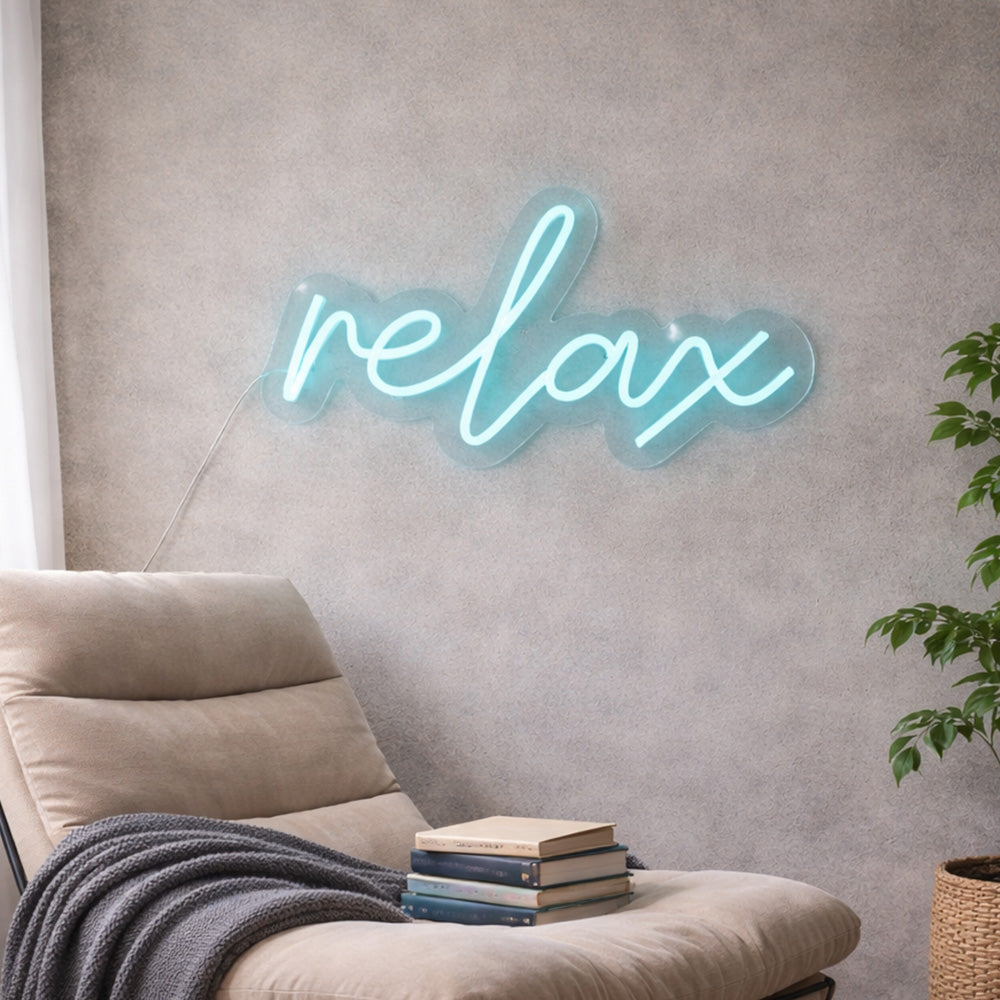Relax Sign LED Neon Sign - Made in London Inspirational Neon Signs