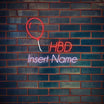 Balloon HBD Part Custom LED Neon Sign - Planet Neon