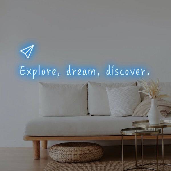 Explore LED Neon Sign - Made in London Inspirational Neon Signs - Planet Neon