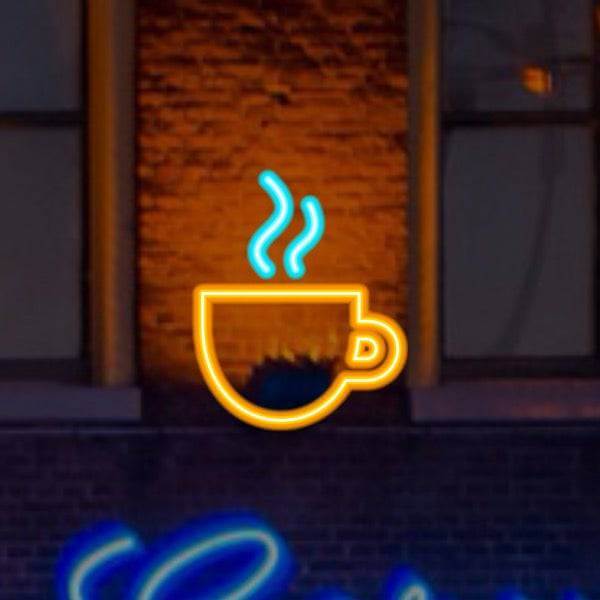 Hot Coffee LED Neon Sign - Made in London Food Restaurants Cafe Neon Signs - Planet Neon