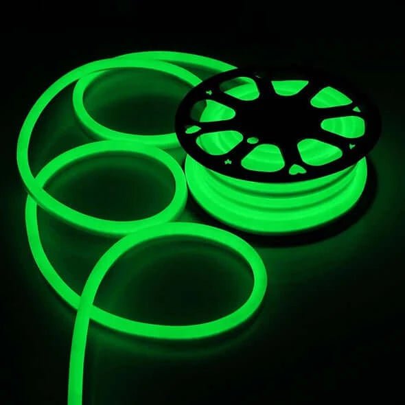 I LumoS 8 X 16mm GREEN Flexible IP65 Waterproof Dimmable Neon LED Strip Light 220 – 240V 9W/m - Planet Neon