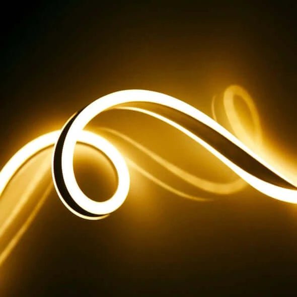 I LumoS 8 X 16mm WARM WHITE Flexible IP65 Waterproof Dimmable Neon LED Strip Light 220 240V 9W m 1 Metre 50cm Plug