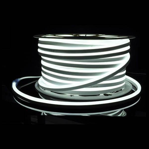 I LumoS 8x16mm PURE WHITE Flexible IP65 Dimmable Double Sided LED Neon Strip Light 12V DC 9W/m - Planet Neon