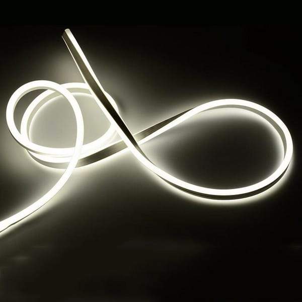 I LumoS 8x16mm PURE WHITE Flexible IP65 Dimmable Double Sided LED Neon Strip Light 12V DC 9W/m - Planet Neon