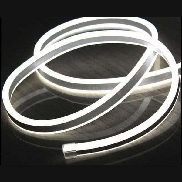 I LumoS 8x16mm PURE WHITE Flexible IP65 Dimmable Double Sided LED Neon Strip Light 12V DC 9W/m - Planet Neon