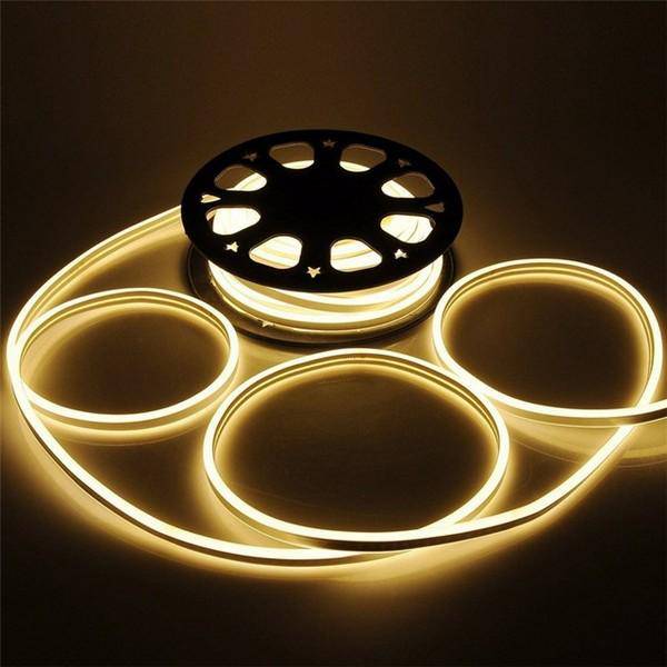 I LumoS 8x16mm WARM WHITE Flexible IP65 Dimmable Double Sided LED Neon Strip Light 12V DC 9W/m - Planet Neon