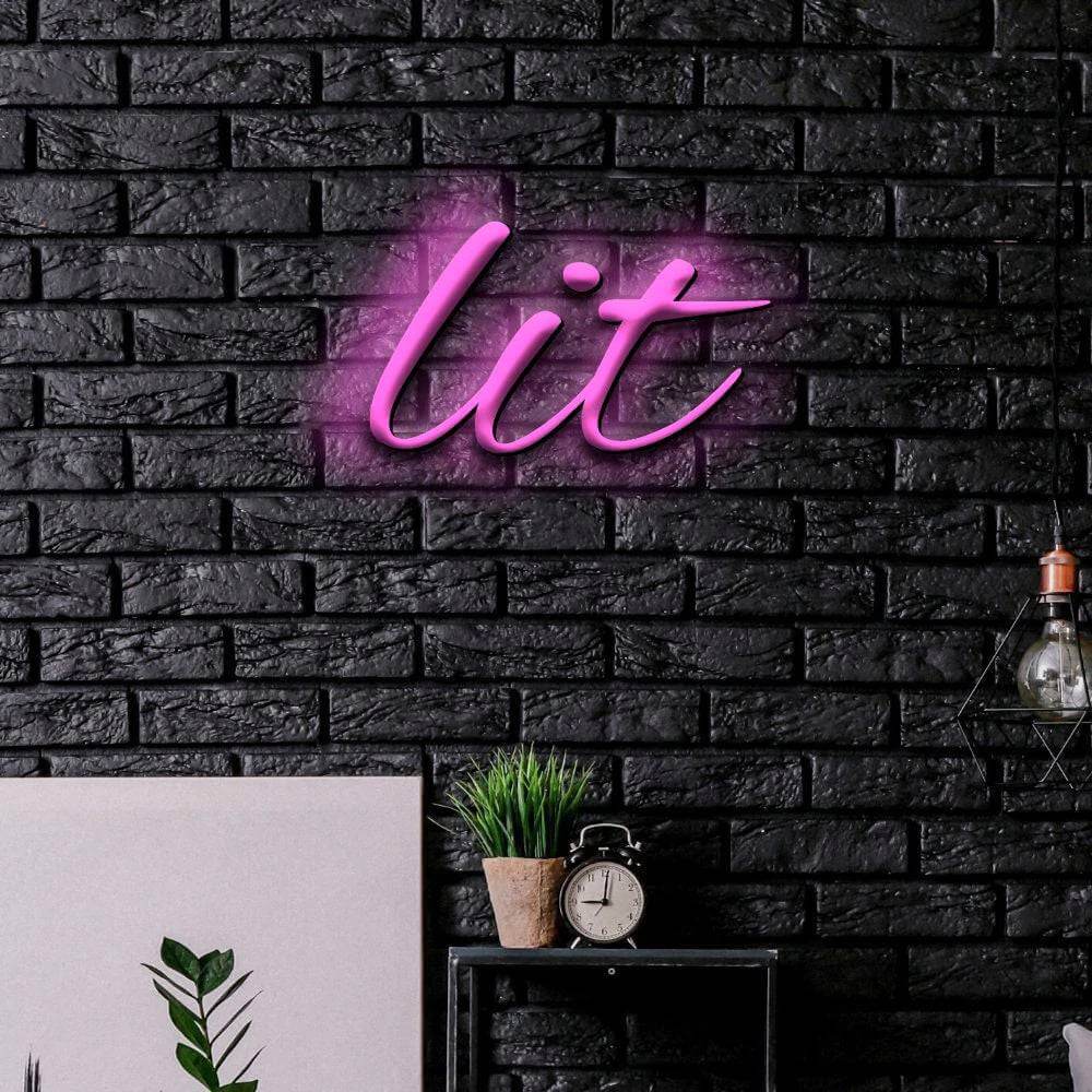 Lit LED Neon Sign - Planet Neon