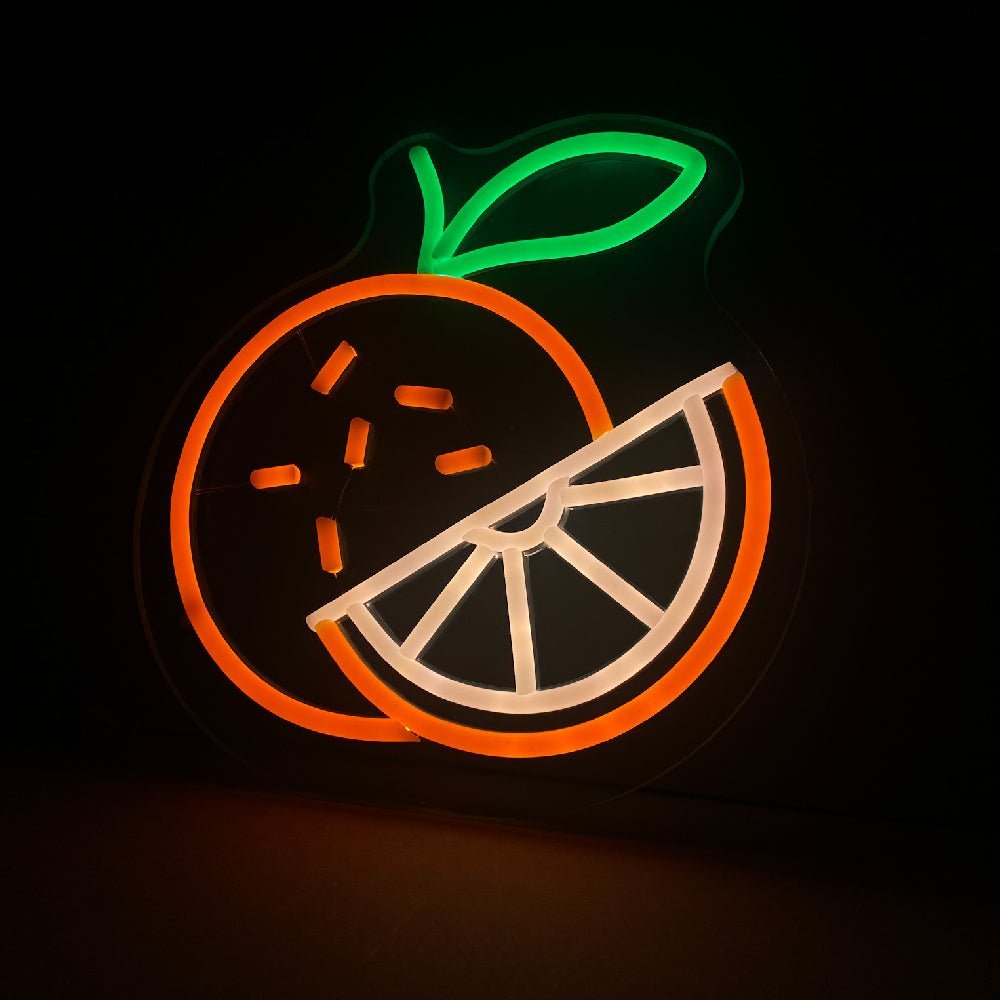 Orange LED Neon Sign - Made in London Food Restaurants Neon Signs - Planet Neon