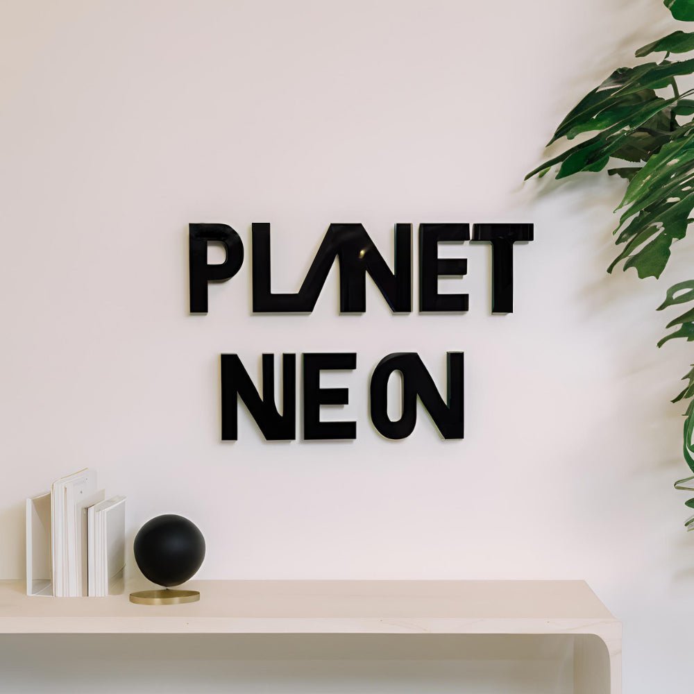 Custom 3D Acrylic Logo - Planet Neon