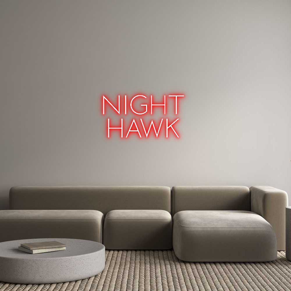 Custom Neon Sign Online Editor NIGHT
HAWK