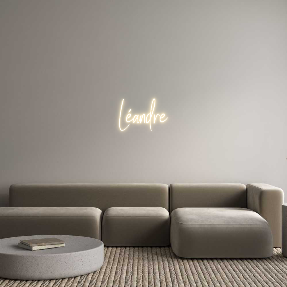 Custom Neon Sign Online Editor Léandre