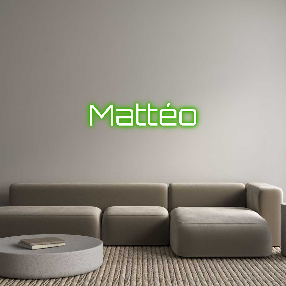 Custom Neon Sign Online Editor Mattéo