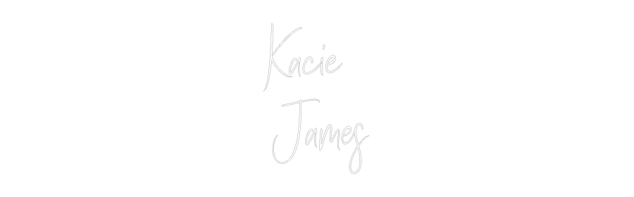 Custom Neon Sign Online Editor Kacie 
 James