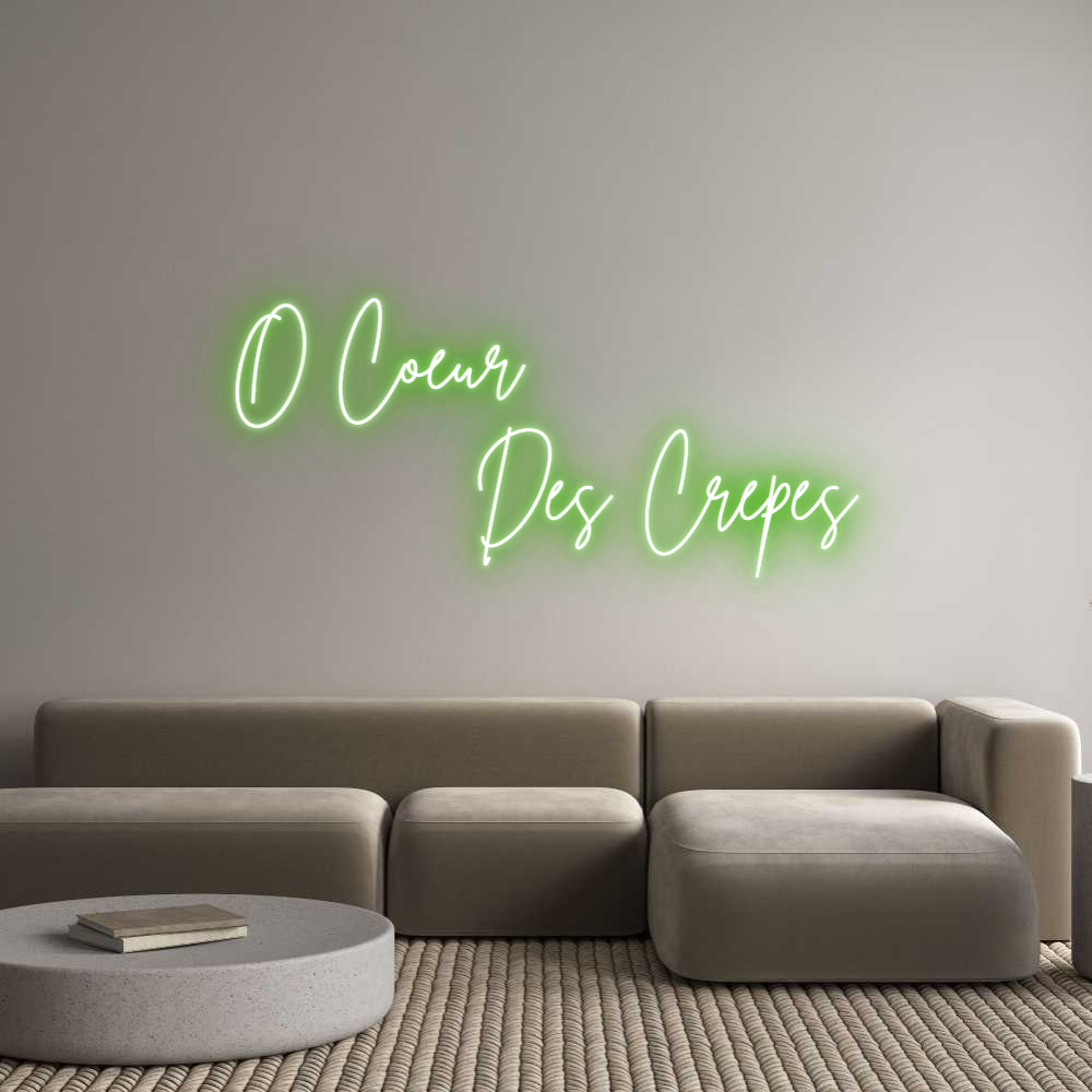 Custom Neon Sign Online Editor O Coeur 
   ...