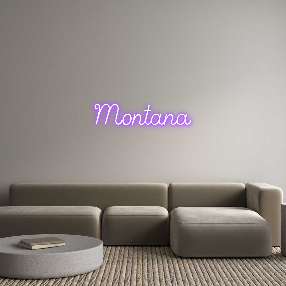 Custom Neon Sign Online Editor Montana