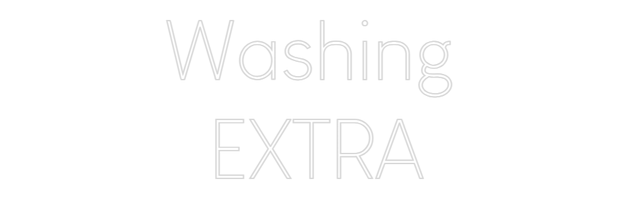 Custom Neon Sign Online Editor Washing 
EXTRA