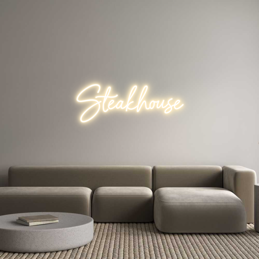 Custom Neon Sign Online Editor Steakhouse