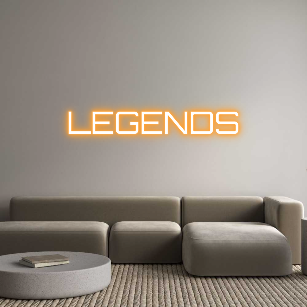Custom Neon Sign Online Editor LEGENDS