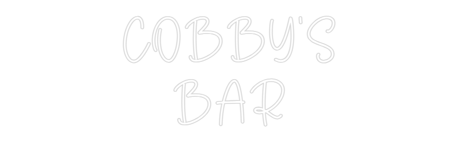 Custom Neon Sign Online Editor COBBY'S
BAR
