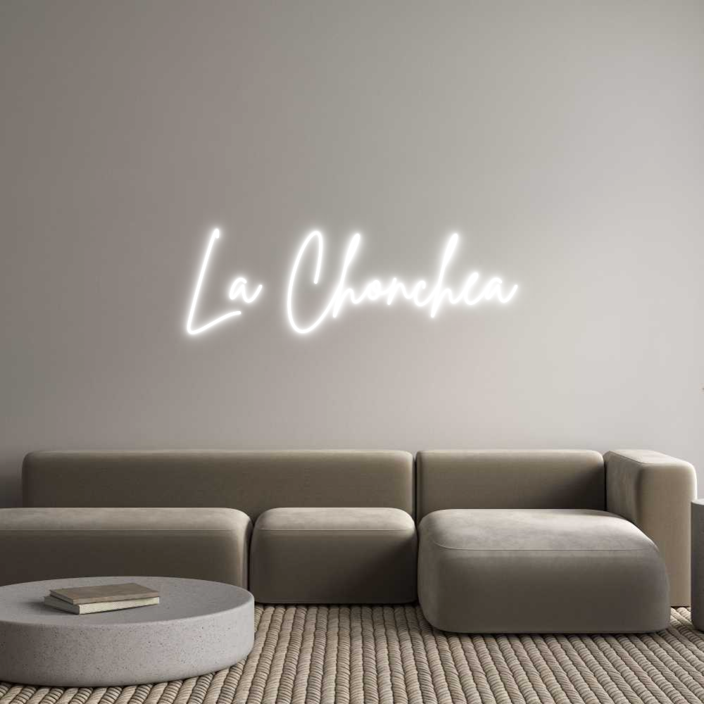 Custom Neon Sign Online Editor La Chonchea