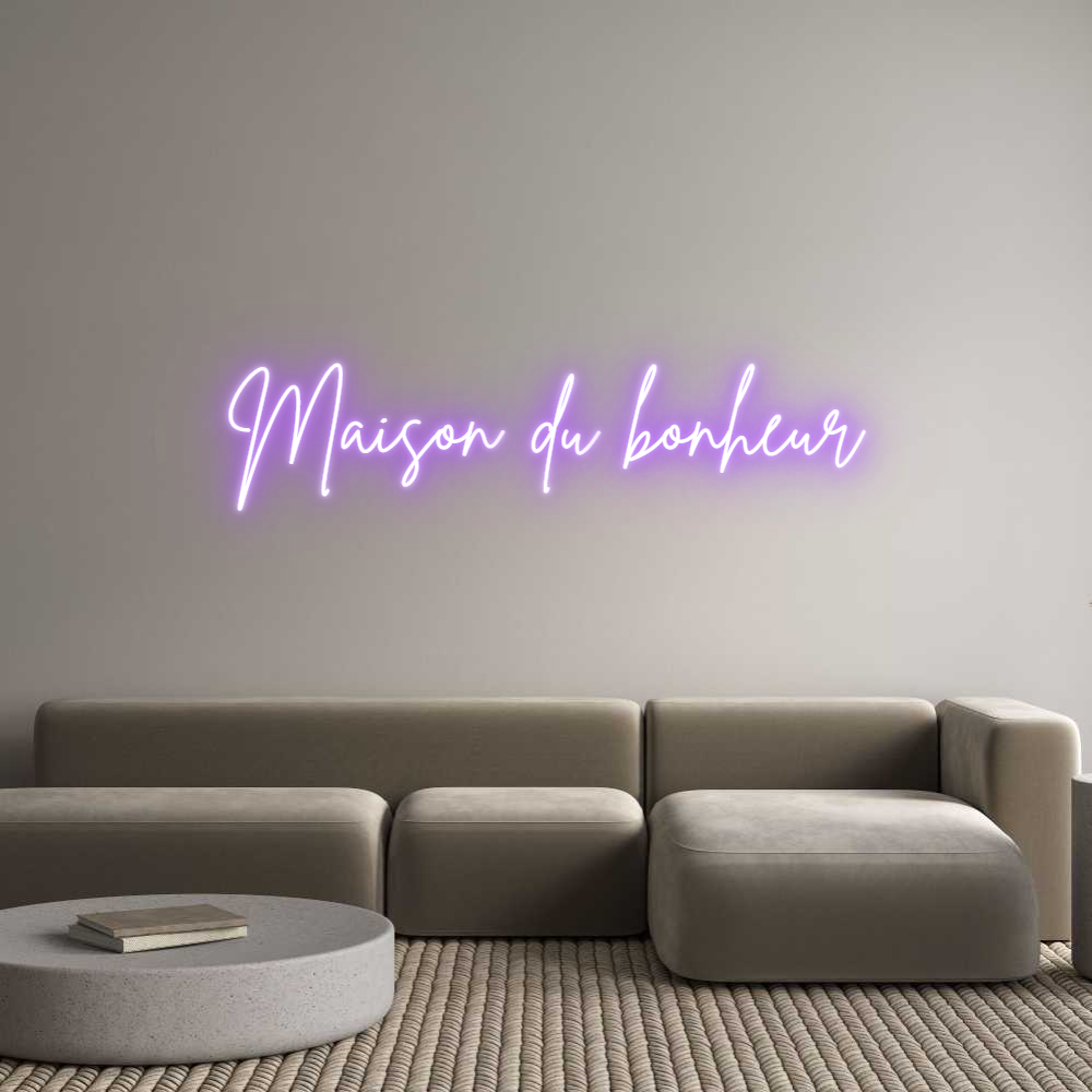Custom Neon Sign Online Editor Maison du bon...