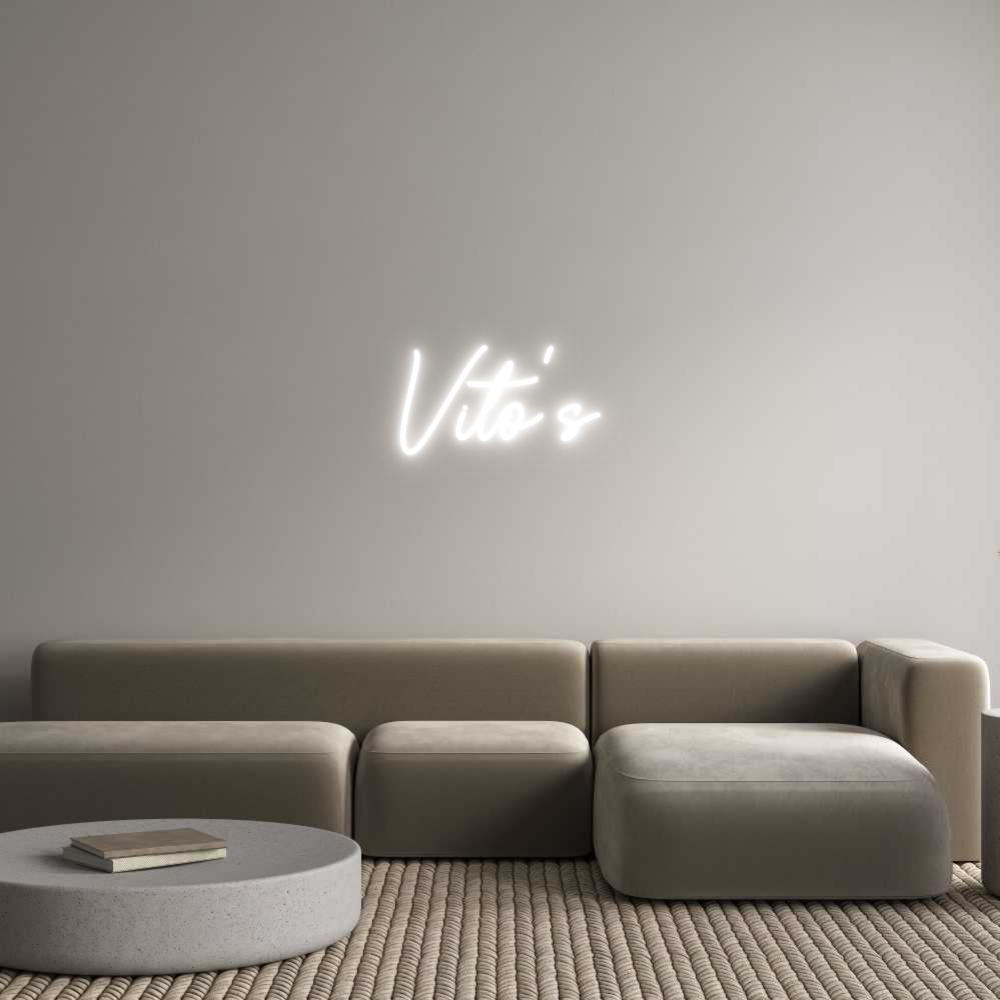 Custom Neon Sign Online Editor Vito's