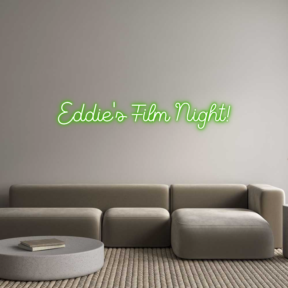 Custom Neon Sign Online Editor Eddie's Film ...