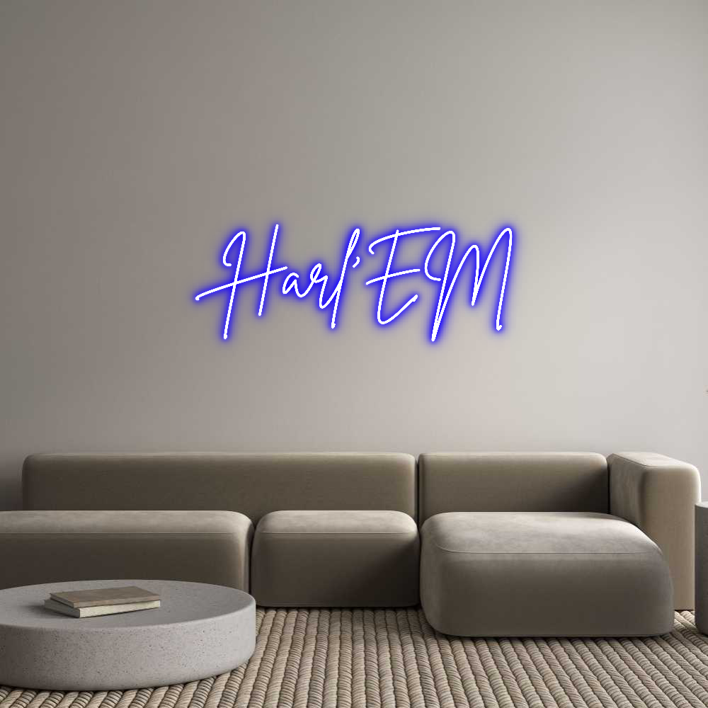 Custom Neon Sign Online Editor Harl’EM